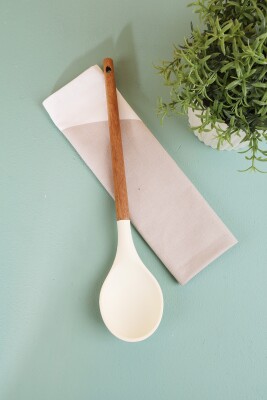 Ahşap Saplı Silikon Kaşık - MTM Home