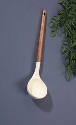 Ahşap Saplı Silikon Kepçe - MTM Home