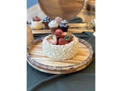 Akasya Yuvarlak Dönen Servis Sunum 30 cm - 3