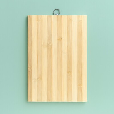 Bambu Kesme Tahtası 27x30 cm, Doğal Bambu Doğrama ve Sunum Tahtası - 5