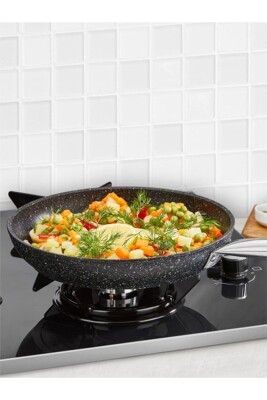 Black Line Granit Döküm 20 Cm Tava Siyah - FALEZ