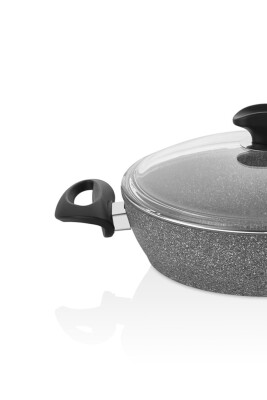 Cost 24 Cm Granit Basık Gri Tencere - 3