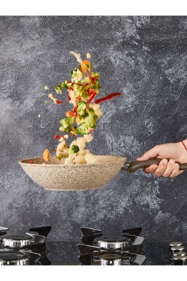 Creamy 28 Cm Granit Wok Tava - FALEZ