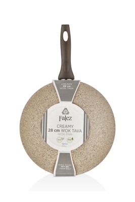 Creamy 28 Cm Granit Wok Tava - 6