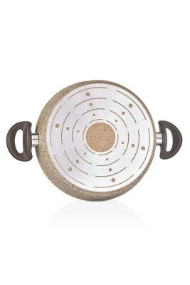 Creamy Granit 24 cm Karnıyarık Basık Tencere - 5