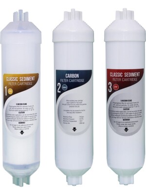 Kapalı Kasa Inline 3'lü Su Arıtma Cihazı Filtresi - Sucoco