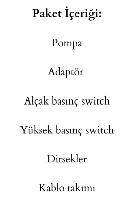 Kapalı Kasa Su Arıtma Cihazı Pompa Takımı - 6