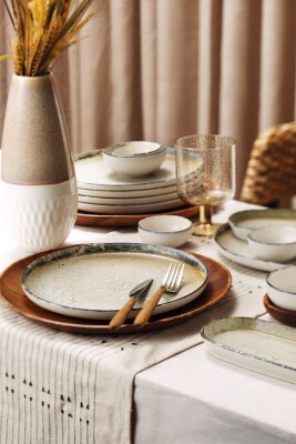 Moderna Serenova 14 Parça 6 Kişilik Kahvaltı Takımı - Kütahya Porselen