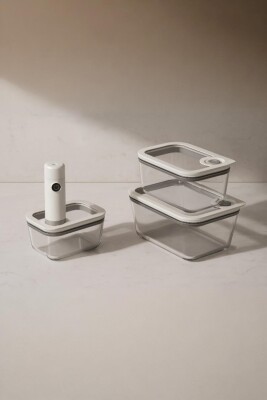 Newness Şarjlı Vakumlu Cam Saklama Kabı - MTM Home