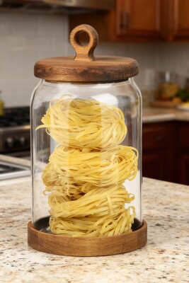 Nora 1850 ml Akasya Kapaklı Saklama Kabı - MTM Home