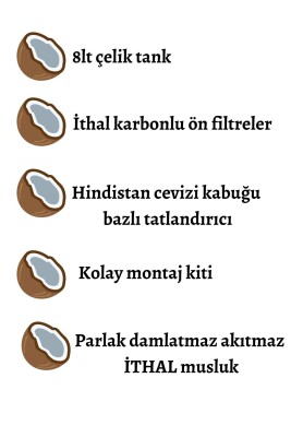 Pompasız Su Arıtma Cihazı (8lt) GRİ - 4