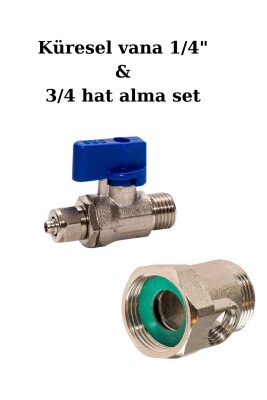 Su Arıtma Cihazı Küresel Vana ve 3/4 Hat Alma Aparatı - 1