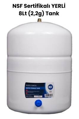 Su Arıtma Cihazı YERLİ NSF Sertifikalı 8Lt (2,2g) Tank - water jobs