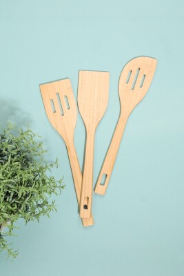 Üçlü Bambu Spatula Takımı - MTM Home