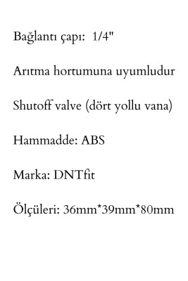 Water Jobs Su Arıtma Cihazları Için Shutoffvalve (Dört Yollu Vana) - 3